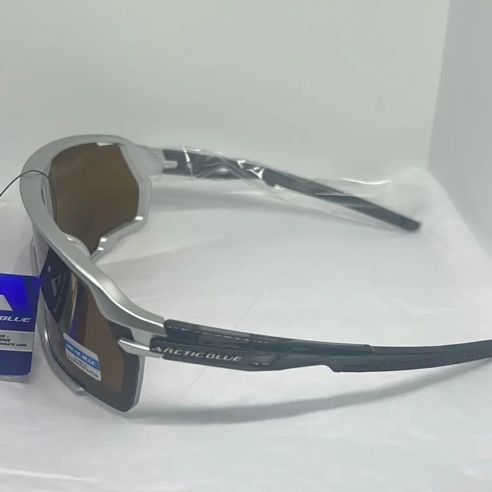 Arctic Blue Sports Sunglasses UV400 Protection Wrap Shield Frame